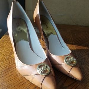 Michael Kors Ladies 11M Tan Leather High Heels